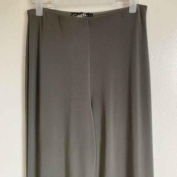 SYMPLI Slinky Stretch Pull On Straight Leg Pants Size 6 Relaxed Sophisticated - Picture 3 of 7